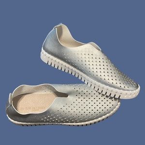 COPY - ILSE JACOBSEN Hornbæk Silver New Condition Soft Leather Slip On Shoe Siz…
